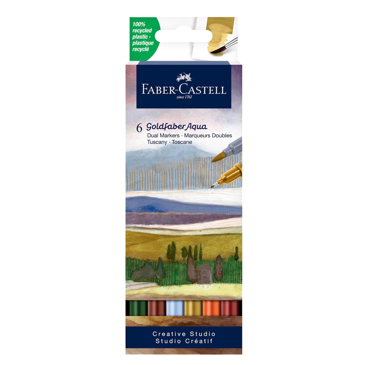 Faber-Castell® Goldfaber Aqua Tuscany Dual-Tip Marker Set